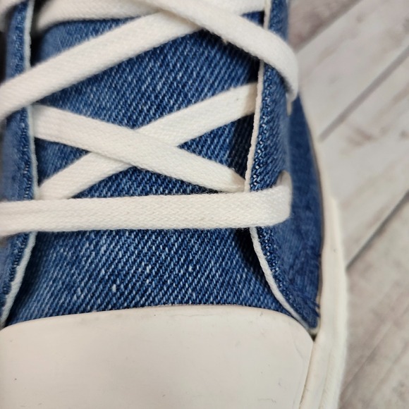 CONVERSE Women's Chuck Taylor All Star Lift Denim Jeans  Ortholite Insole 10.5 - Picture 11 of 16